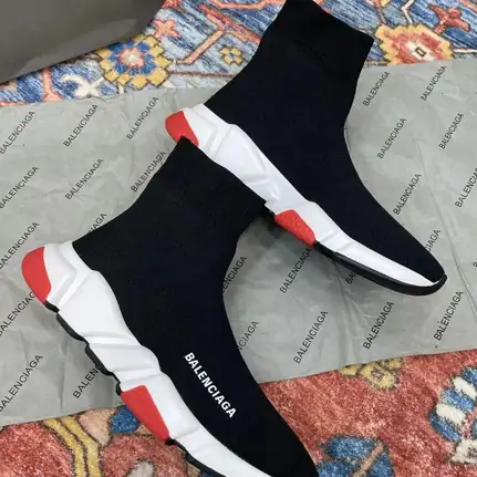 Balenciaga Speed Trainer de caña alta en negro, zapatilla de firma de mujer