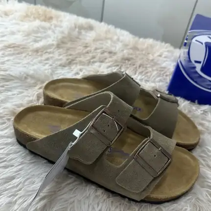 Birkenstock Boston en tono topo, zapatilla para casa de mujer