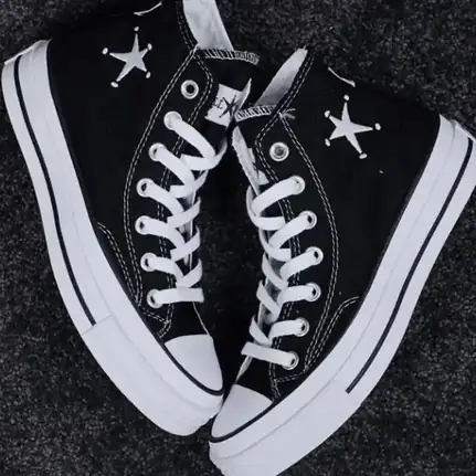 Converse de caña alta en negro · variante 2, zapatilla de diario de mujer