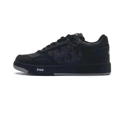 Dior B27 de perfil bajo en gris, zapatilla de firma de mujer