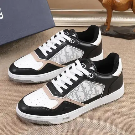Dior B27 de perfil bajo en marrón, zapatilla de firma de mujer