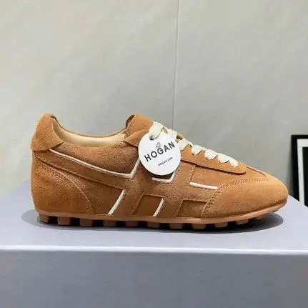 Hogan retro en marrón, zapatilla retro de mujer