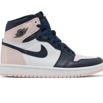 Jordan 1 de caña alta en rosa, zapatilla de diario de mujer