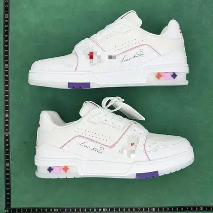 Louis Vuitton Skate estilo skate en blanco, zapatilla de firma de mujer