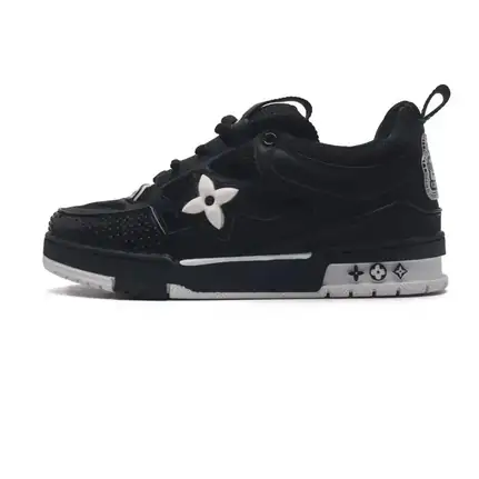 Louis Vuitton Trainer estilo skate en beige, zapatilla de firma de mujer