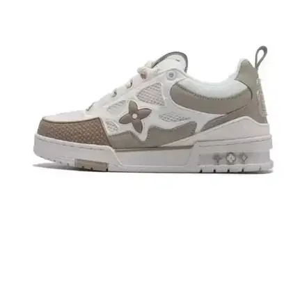 Louis Vuitton Trainer estilo skate en beige, zapatilla de firma de mujer