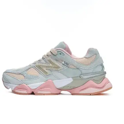 New Balance 9060 de suela gruesa en gris, zapatilla de running de mujer