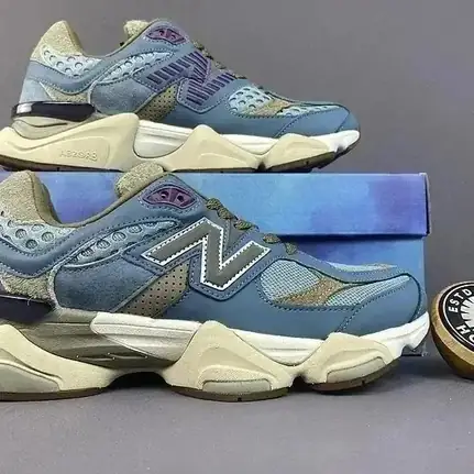 New Balance 9060 retro en azul, zapatilla de running de mujer