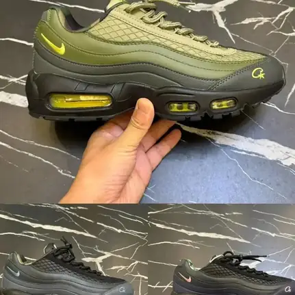 Nike Air Max 95 estilo skate en verde, zapatilla de running de mujer