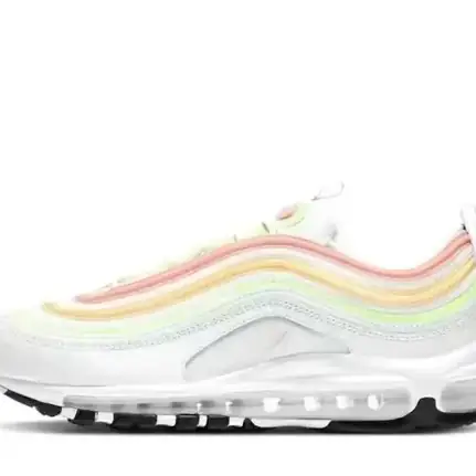 Nike Air Max 97 estilo skate en blanco, zapatilla de running de mujer