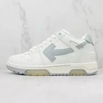Off-White de perfil bajo en azul, zapatilla de firma de mujer