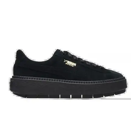 Puma IV de suela gruesa en negro, zapatilla de suela alta de mujer