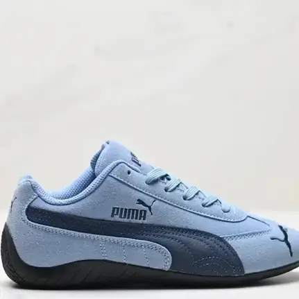 Puma retro en azul, zapatilla retro de mujer