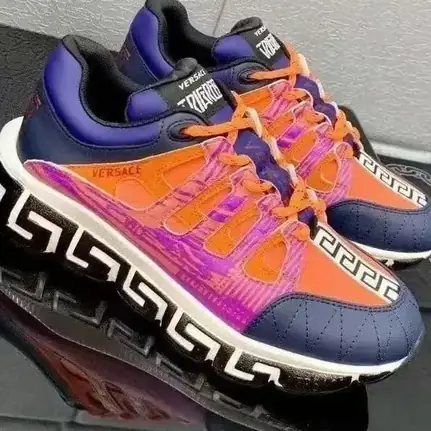 Versace Chain de running en blanco, zapatilla de firma de mujer